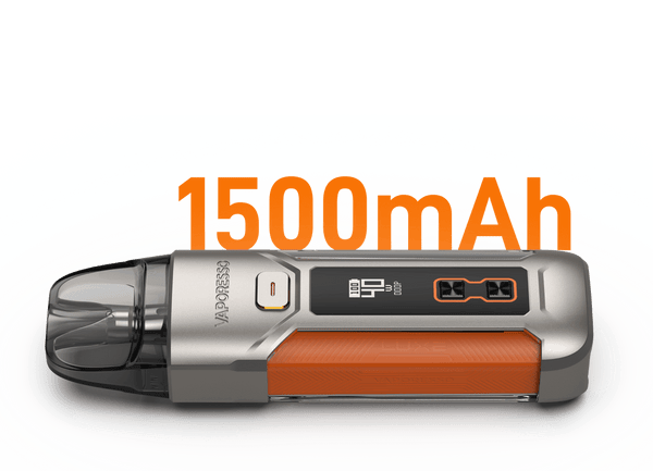 Vaporesso Luxe X Pro Starter Kit hardware with sleek design, featuring pod system and user interface for vaping.