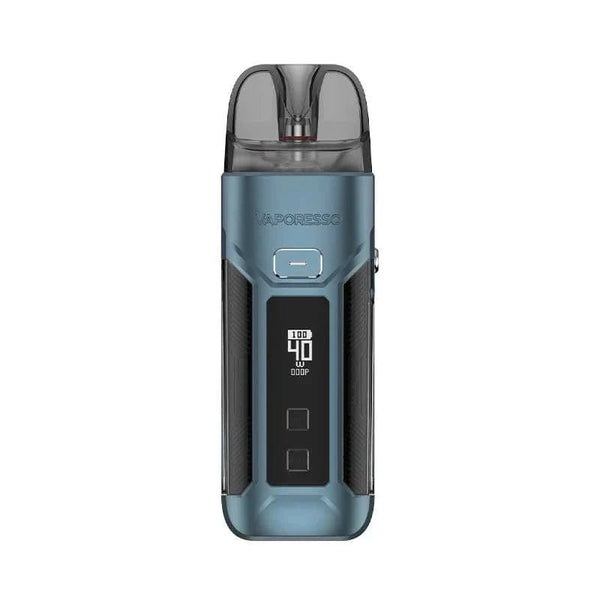 Vaporesso Luxe X Pro starter kit with sleek pod system and compact design, featuring adjustable airflow and modern hardware.