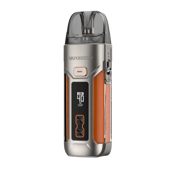 Vaporesso Luxe X Pro starter kit with sleek pod system, featuring a compact design and adjustable airflow for vaping.
