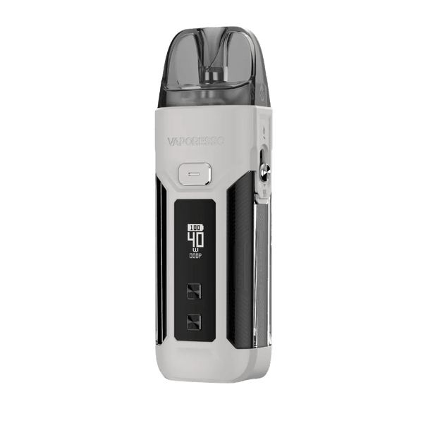 Vaporesso Luxe X Pro Starter Kit with sleek pod system, showing the device's modern design and user-friendly interface.