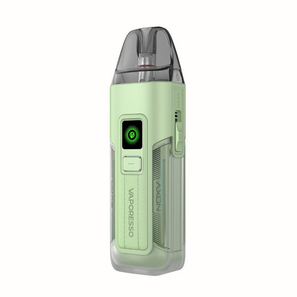 Vaporesso Luxe X2 40W pod system hardware with sleek design and compact form factor, featuring adjustable airflow and refillable pod.