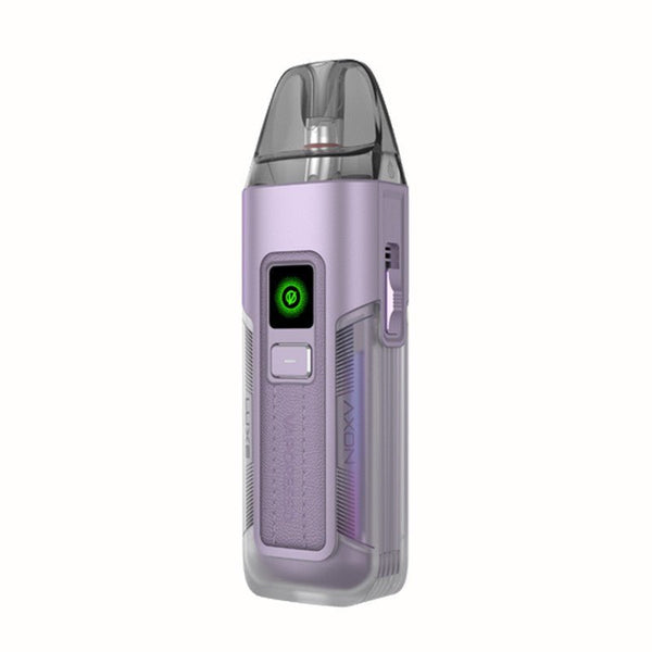 Vaporesso Luxe X2 40W pod system hardware with sleek design and compact form, featuring a pod for vaping.
