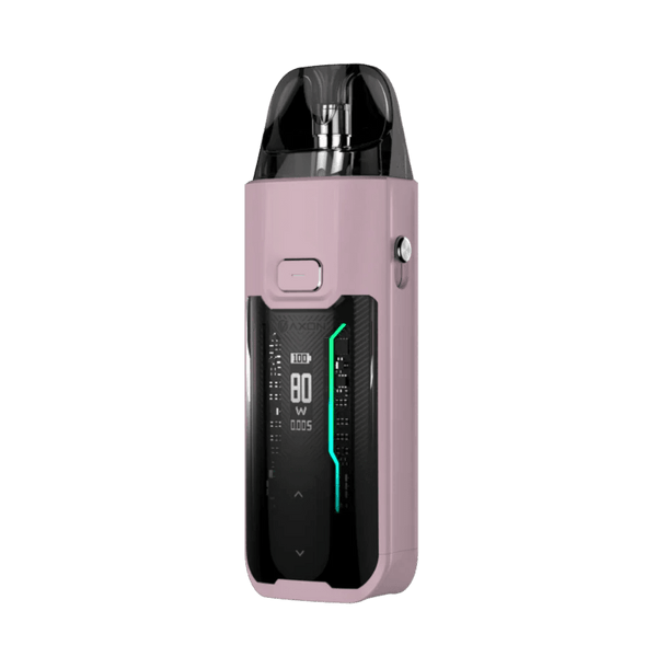 Vaporesso LUXE XR Max 80W pod kit with sleek design, showing the device and its advanced hardware features.