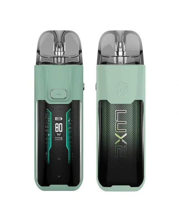 Vaporesso LUXE XR Max 80W Pod Kit showing sleek hardware design with adjustable airflow and replaceable pods.