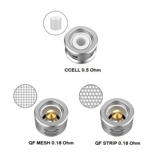 Vaporesso SKRR QF replacement coils for vape device, showing a pack of coil heads designed for optimal flavor and vapor production.