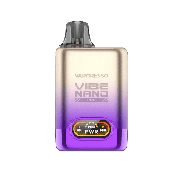 Vaporesso Vibe Nano PRO 24W Pod System vape device with sleek design and compact hardware for vaping.