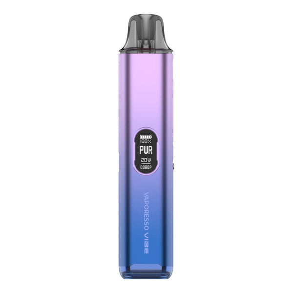 Vaporesso Vibe Pod System hardware with sleek design and integrated mouthpiece for portable vaping.