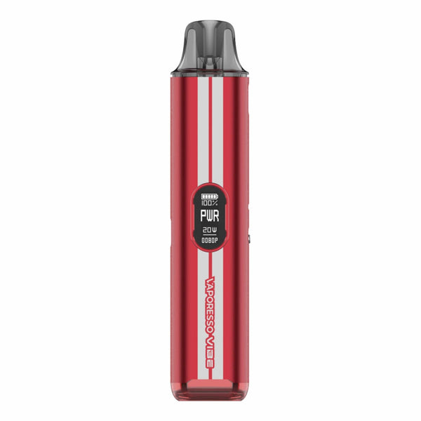 Vaporesso Vibe Pod System hardware with sleek design, featuring a compact body and integrated pod for vaping convenience.