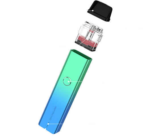 Vaporesso XROS 2 Pod Kit with sleek hardware design and replaceable pods, suitable for vaping enthusiasts.