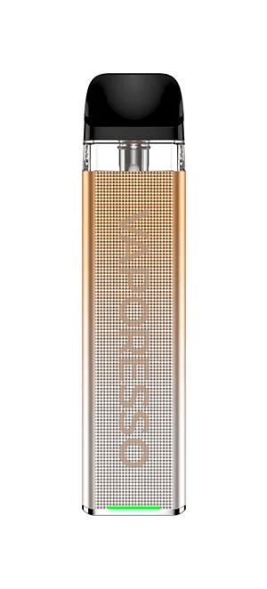 Vaporesso XROS 3 Mini Pod System hardware with sleek design and replaceable pod for vaping convenience.