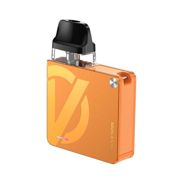 Vaporesso XROS 3 Nano Kit vape hardware with sleek design, featuring the compact vape device and included accessories.