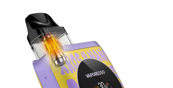 Vaporesso XROS 4 Nano 30W Pod Kit in black with sleek design, compact hardware device with replaceable pod system.