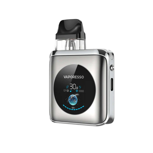 Vaporesso XROS 4 Nano 30W pod kit with sleek design, compact hardware, and replaceable pod system for vaping.