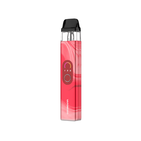 Vaporesso XROS 4 Pod Kit hardware with sleek design and replaceable pods, ideal for vaping on the go.