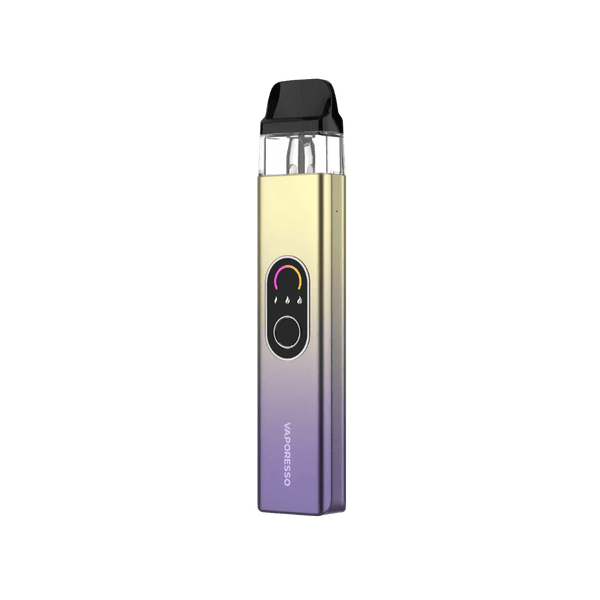 Vaporesso XROS 4 Pod Kit hardware with sleek design, compact vaporizer device and replaceable pods for vaping.