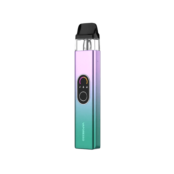 Vaporesso XROS 4 Pod Kit hardware with sleek design and replaceable pods, ideal for portable vaping experiences.