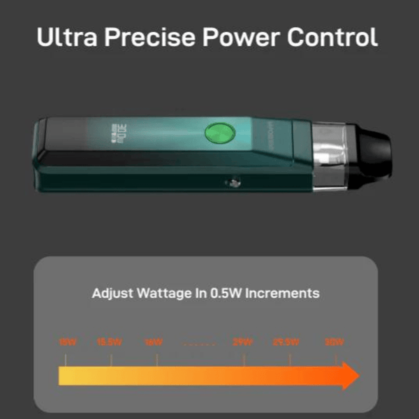 Vaporesso XROS Pro pod system in black with sleek design, showing the compact hardware and mouthpiece for vaping.