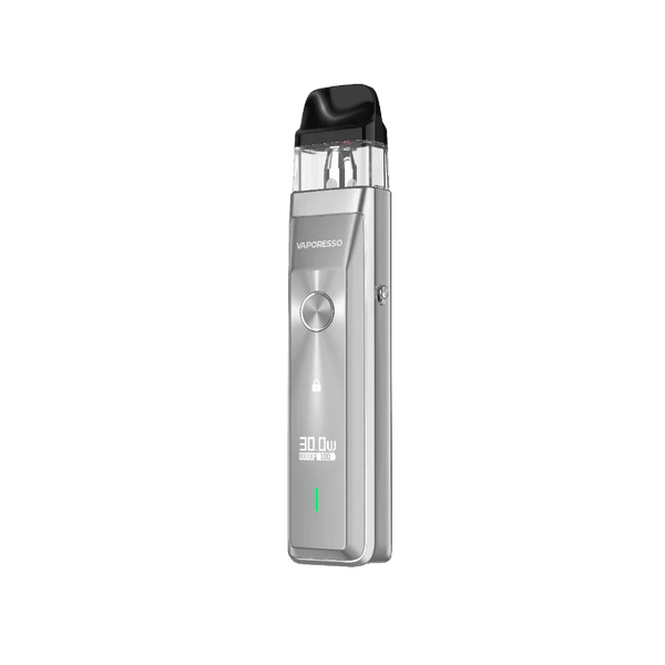 Vaporesso XROS Pro pod system hardware with sleek design and ergonomic mouthpiece, suitable for vaping.