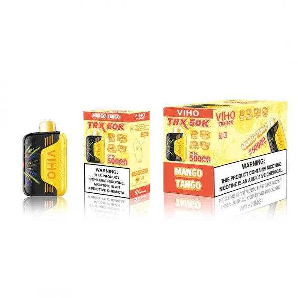 VIHO TRX 50K disposable vape with 50,000 puffs, sleek design, portable vape device for easy use and flavor enjoyment.