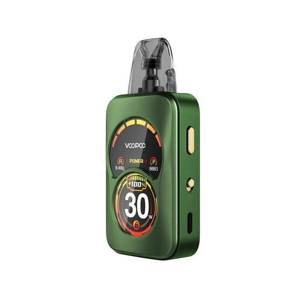 VOOPOO Argus A 30W Pod System hardware with sleek design, compact size, and integrated pod for vaping convenience.