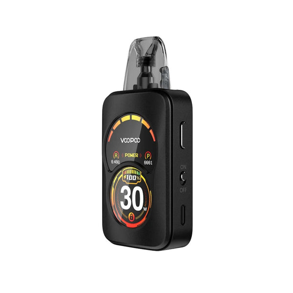 VOOPOO Argus A 30W pod system device with sleek design and compact hardware for easy vaping.