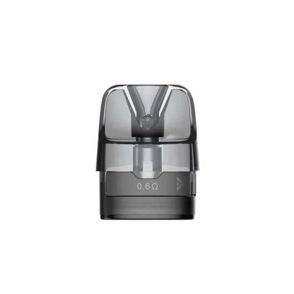 VOOPOO Argus E40 replacement pods for vaping device, transparent plastic with mouthpiece and connection base, compatible hardware.