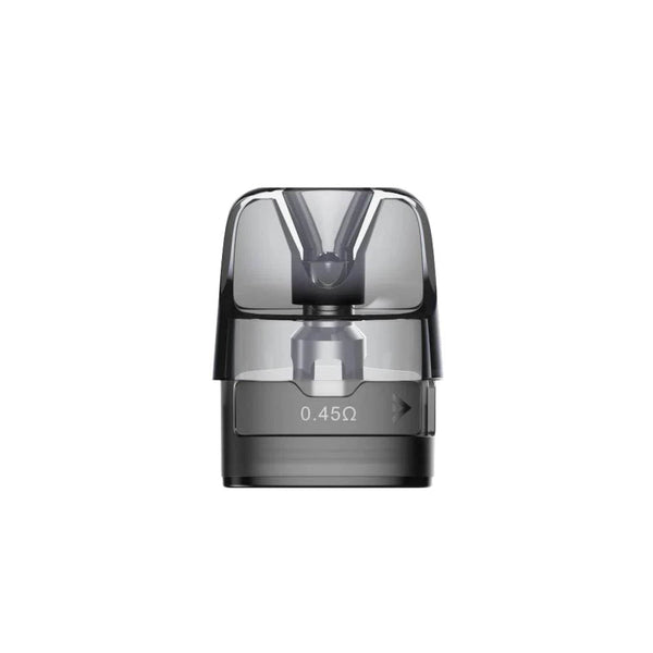 VOOPOO Argus E40 replacement pods for vaping hardware, clear and filled with e-liquid, designed for VOOPOO vape device.