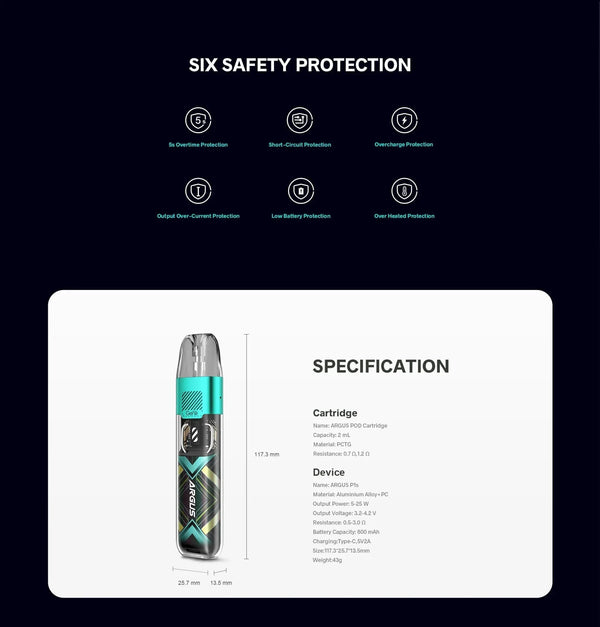 VOOPOO ARGUS P1S 25W Pod System - Big D Vapor