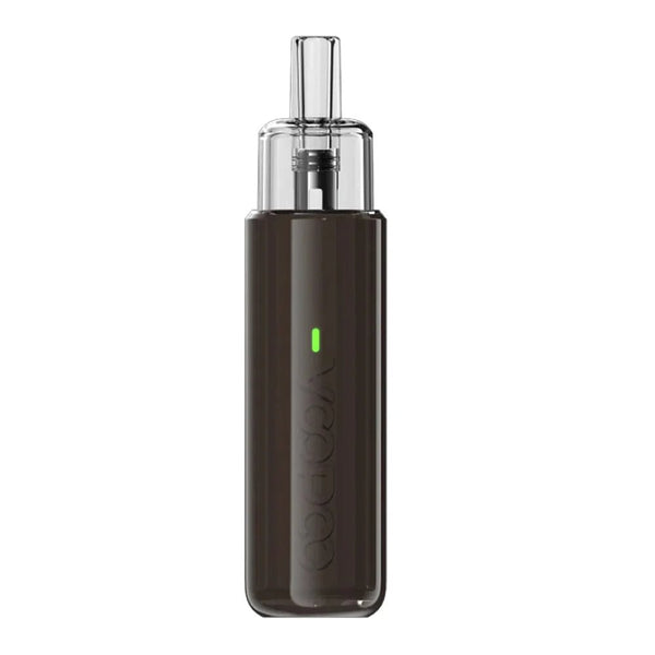 VOOPOO Doric Q 18W pod system hardware with sleek design and compact form factor, featuring mouthpiece and adjustable airflow.