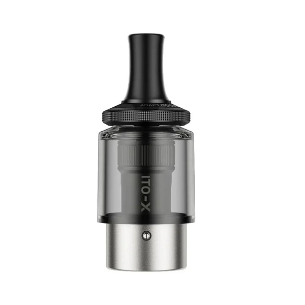 VOOPOO ITO-X replacement pods for vaping device, transparent plastic with mouthpiece and fill port, compatible with VOOPOO hardware