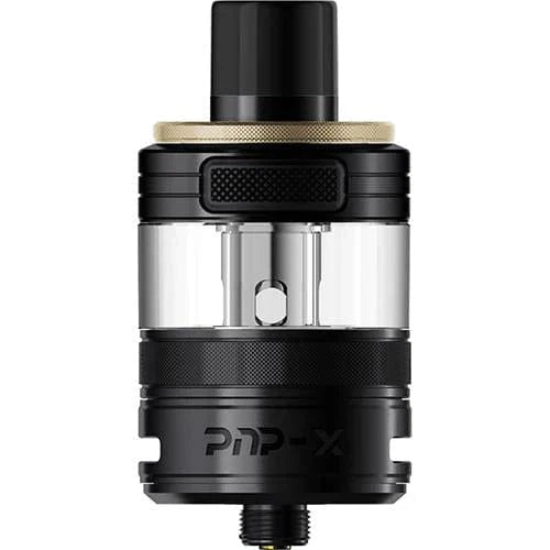 VOOPOO PnP-X Pod Tank for vape devices, featuring a clear glass body and adjustable airflow for enhanced vaping experience.