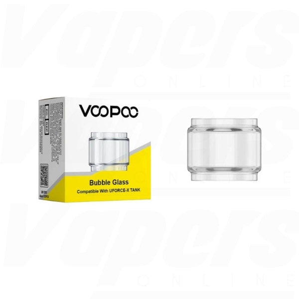 VOOPOO UFORCE-X replacement glass vape part showing clear, durable glass for UFORCE-X atomizer.