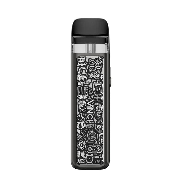 VOOPOO Vinci Pod Royal Edition pod system, compact hardware device with sleek design and adjustable airflow, used for vaping.