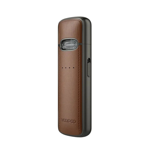 VOOPOO VMATE E pod system vape device with sleek black design and compact hardware for portable vaping.