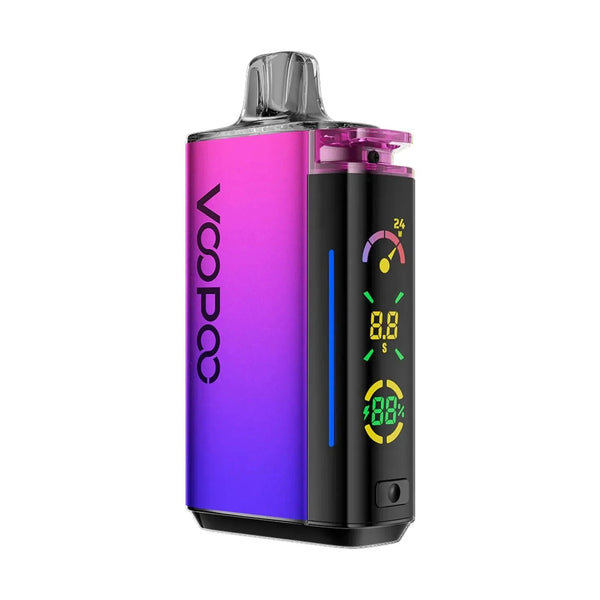 VOOPOO VRIZZ 24W pod kit with sleek design, compact hardware, and replaceable pod system for vaping convenience.