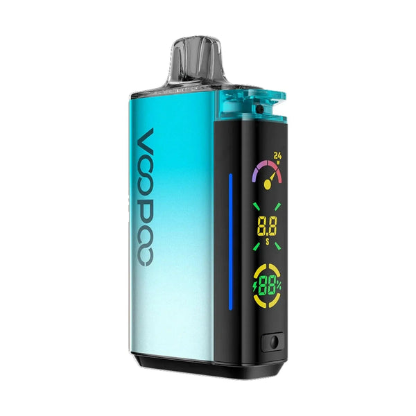 VOOPOO VRIZZ 24W Pod Kit showing compact hardware device with replaceable pod and sleek design.