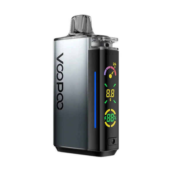 VOOPOO VRIZZ 24W pod kit with sleek design, compact hardware, and replaceable pod for vaping enjoyment.