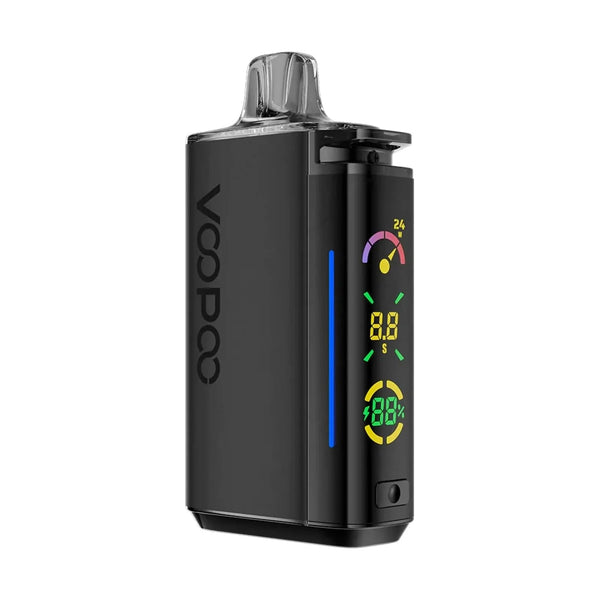 VOOPOO VRIZZ 24W pod kit with sleek design, compact hardware, and adjustable airflow for vaping enthusiasts.