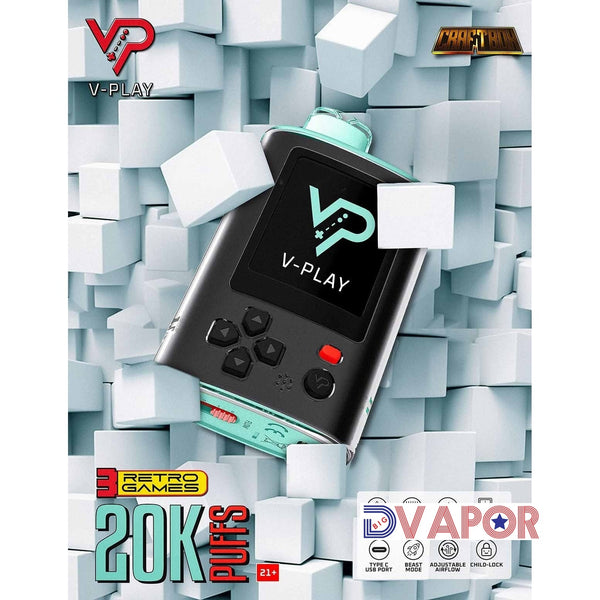 Craftbox V-Play 20K Disposable Vape with Built in Gaming System 25mL