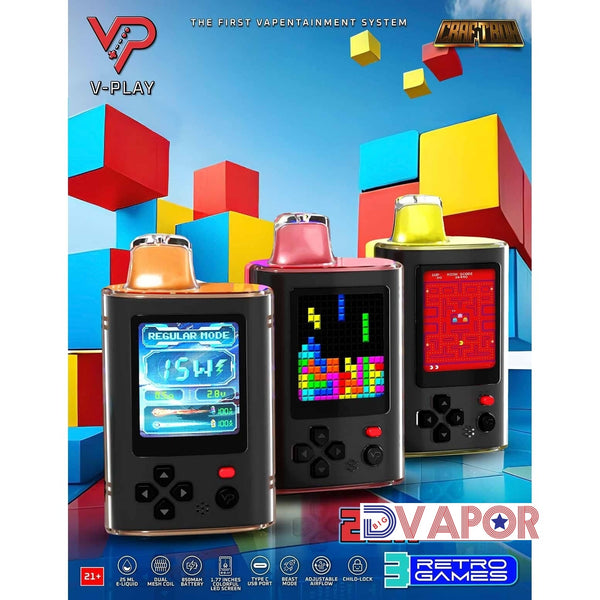 Craftbox V-Play 20K Disposable Vape with Built in Gaming System 25mL