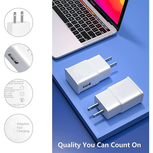 Adaptive Fast Charging USB 120VAC Charger Brick