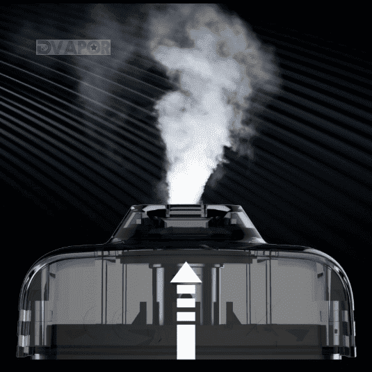 Uwell Amulet Replacement Pod 2-Pack for vape device, showing sleek black and transparent design with fill ports