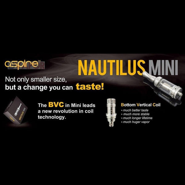 Aspire BVC replacement atomizer coils for Nautilus and Nautilus Mini vape tanks, 5-pack, replacement vape part.