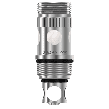 Aspire Triton replacement coil heads with Kanthal and stainless steel options for vape device, showing coil details and construction.