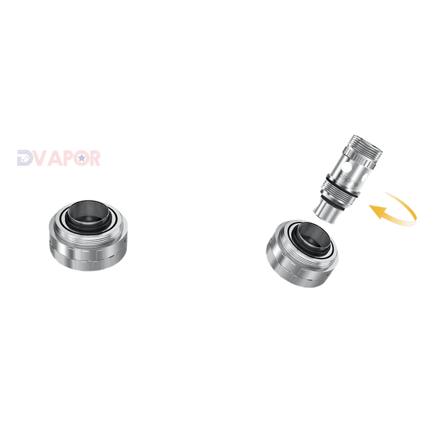 Aspire Triton replacement coil heads with Kanthal and stainless steel, designed for vape devices, showing the coil structure.