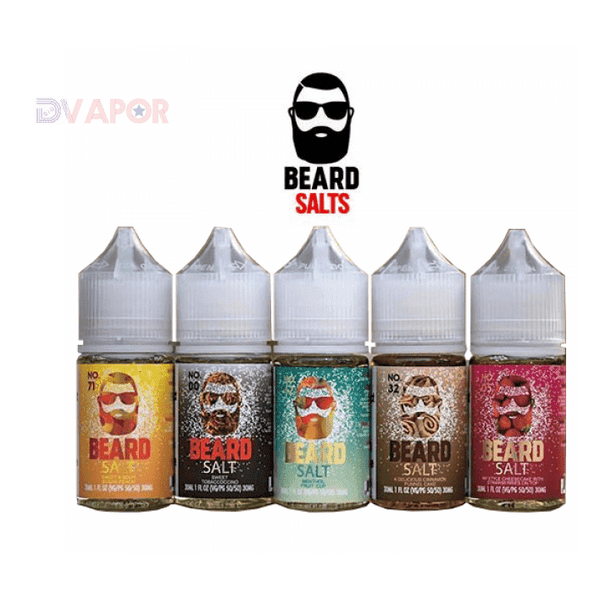 Beard Salts No. 42 Menthol Fruit Cup e-liquid in 30ml bottle by Beard Vape Co, featuring menthol and fruity flavor.