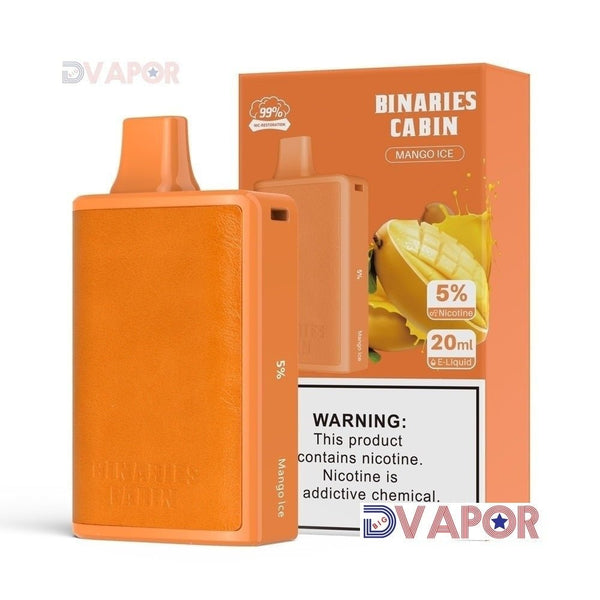Horizon Tech Binaries Cabin disposable vape with 10,000 puffs, 20ml e-liquid, shown in sleek design, discontinued model.