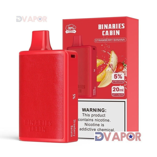 Horizon Tech Binaries Cabin disposable vape with 10,000 puffs, 20ml e-liquid, shown in sleek design, discontinued model.