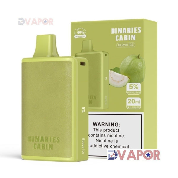 Horizon Tech Binaries Cabin disposable vape with 10,000 puffs, 20ml e-liquid, shown in a sleek design, discontinued model.