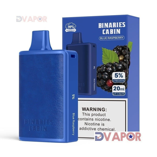 Horizon Tech Binaries Cabin disposable vape with 10,000 puffs and 20ml e-liquid, shown in a sleek design.